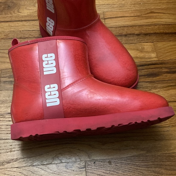 Hibiscus clear Uggs with matching Fanny pack bag - Picture 4 of 15